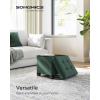 imageSONGMICS 15 Inches Cube Storage Ottoman Bedroom Bench with Storage Foot Stool with Feet Holds Up to 660 lb Dark Gray ULSF14GYZRetro Green