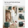 imageSONGMICS 15 Inches Cube Storage Ottoman Bedroom Bench with Storage Foot Stool with Feet Holds Up to 660 lb Dark Gray ULSF14GYZRetro Green