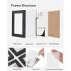 imageSONGMICS 4x6 Collage Picture Frames 12Pack Photo Collage Frame for Wall Decor Glass Front Assembly Required Rustic Brown URPF022X01Black