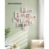 imageSONGMICS 4x6 Collage Picture Frames 12Pack Photo Collage Frame for Wall Decor Glass Front Assembly Required Rustic Brown URPF022X01Cloud White