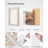 imageSONGMICS 4x6 Collage Picture Frames 12Pack Photo Collage Frame for Wall Decor Glass Front Assembly Required Rustic Brown URPF022X01Natural Beige