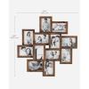 imageSONGMICS 4x6 Collage Picture Frames 12Pack Photo Collage Frame for Wall Decor Glass Front Assembly Required Rustic Brown URPF022X01Rustic Brown