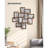 imageSONGMICS 4x6 Collage Picture Frames 12Pack Photo Collage Frame for Wall Decor Glass Front Assembly Required Rustic Brown URPF022X01Rustic Brown