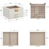 imageSONGMICS Jewelry Box Organizer with Glass Lid 3Layer Jewelry Storage with 2 Drawers Modern Style 8 x 91 x 53 Inches Cloud White and Gold Color UJBC239WTCloud White  Gold