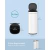 imageSONGMICS Kitchen Trash Can 13Gallon 50 L Motion Sensor Garbage Can Stainless Steel Trash Bin Ozone Odor Control StayOpen Cloud White ULTB620W50Cloud White