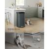 imageSONGMICS Kitchen Trash Can 18Gallon Stainless Steel Garbage Can with StayOpen Lid and Stepon Pedal Soft Closure Tall Large and SpaceSaving Silver and Black ULTB520E68Charcoal Gray  Black