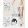 imageSONGMICS Laundry Hamper 238 Gal 90L Laundry Basket Collapsible Clothes Hamper Removable and Washable Liner Metal Wire Frame for Bedroom Bathroom Black and Gray ULCB190G01Cream White