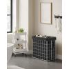 imageSONGMICS Laundry Hamper 238 Gal 90L Laundry Basket Collapsible Clothes Hamper Removable and Washable Liner Metal Wire Frame for Bedroom Bathroom Black and Gray ULCB190G01Silver  Classic Black