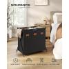 imageSONGMICS Laundry Hamper Laundry Basket 357 Gal Laundry Sorter 3 Sections Collapsible XFrame Clothes Organizer with Customizable Labels Laundry Room Bedroom Bathroom Ink Black ULCB130B01Ink Black
