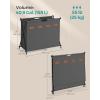 imageSONGMICS Laundry Hamper Laundry Basket 357 Gal Laundry Sorter 3 Sections Collapsible XFrame Clothes Organizer with Customizable Labels Laundry Room Bedroom Bathroom Ink Black ULCB130B01Slate Gray
