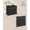 imageSONGMICS Laundry Hamper Laundry Basket 357 Gal Laundry Sorter 3 Sections Collapsible XFrame Clothes Organizer with Customizable Labels Laundry Room Bedroom Bathroom Ink Black ULCB130B01Ink Black