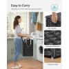 imageSONGMICS Laundry Hamper with Lid 110L Clothes Hamper with 2 Removable Liner Bags 6 Mesh Bags Wicker Laundry Basket Double Laundry Hamper for Bathroom 13 x 224 x 236 Inches Natural ULCB52NLBlack