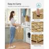 imageSONGMICS Laundry Hamper with Lid 110L Clothes Hamper with 2 Removable Liner Bags 6 Mesh Bags Wicker Laundry Basket Double Laundry Hamper for Bathroom 13 x 224 x 236 Inches Natural ULCB52NLNatural