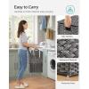 imageSONGMICS Laundry Hamper with Lid 110L Clothes Hamper with 2 Removable Liner Bags 6 Mesh Bags Wicker Laundry Basket Double Laundry Hamper for Bathroom 13 x 224 x 236 Inches Natural ULCB52NLGray