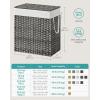 imageSONGMICS Laundry Hamper with Lid 110L Clothes Hamper with 2 Removable Liner Bags 6 Mesh Bags Wicker Laundry Basket Double Laundry Hamper for Bathroom 13 x 224 x 236 Inches Natural ULCB52NLGray