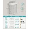 imageSONGMICS Laundry Hamper with Lid 238 Gallon 90 L Synthetic Rattan Clothes Laundry Basket with Lid and Handles Foldable Removable Liner Goose Yellow ULCB51NLCloud White