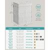 imageSONGMICS Laundry Hamper with Lid 238 Gallon 90 L Synthetic Rattan Clothes Laundry Basket with Lid and Handles Foldable Removable Liner Goose Yellow ULCB51NLCloud White