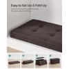 imageSONGMICS MAZIE Collection  43 Inches Folding Storage Ottoman Bench Ottoman Foot Rest End of Bed Bench Storage Chest Load 660 lb for Living Room Bedroom Entryway Dark Gray ULSF77KBrown