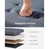imageSONGMICS MAZIE Collection  43 Inches Folding Storage Ottoman Bench Ottoman Foot Rest End of Bed Bench Storage Chest Load 660 lb for Living Room Bedroom Entryway Dark Gray ULSF77KMisty Blue