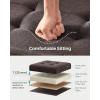 imageSONGMICS MAZIE Collection  43 Inches Folding Storage Ottoman Bench Ottoman Foot Rest End of Bed Bench Storage Chest Load 660 lb for Living Room Bedroom Entryway Dark Gray ULSF77KBrown