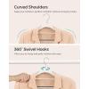 imageSONGMICS Pack of 50 Coat Hangers SpaceSaving Plastic Clothes Hangers NonSlip 02 Inches Slim 165 Inches Wide 360 Swivel Silver Hook Light Gray and Dark Gray UCRP20G50White  Dark Gray