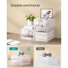 imageSONGMICS Shoe Boxes Clear Shoe Organizers Set of 12 Plastic Shoe Storage with Clear Door Easy Assembly up to US Size 13 Transparent White ULSP032W12Transparent White