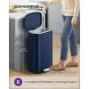 imageSONGMICS Trash Can with Lid 8 Gallon Garbage Can Stainless Steel Small Waste Bin with Step Pedal and Inner Bucket Soft Close Kitchen White ULTB102W01Midnight Blue