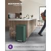imageSONGMICS Trash Can with Lid 8 Gallon Garbage Can Stainless Steel Small Waste Bin with Step Pedal and Inner Bucket Soft Close Kitchen White ULTB102W01Retro Green
