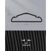 imageSONGMICS Velvet Hangers 50 Pack NonSlip Clothes Hangers 17 x 83 Inches Coat Hangers with Wide Shoulder Notches Pants Bar 360 Swivel Hook SpaceSaving for Closet Ink Black UCRF039B03Ink Black