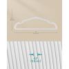 imageSONGMICS Velvet Hangers 50 Pack NonSlip Clothes Hangers 17 x 83 Inches Coat Hangers with Wide Shoulder Notches Pants Bar 360 Swivel Hook SpaceSaving for Closet Ink Black UCRF039B03Cloud White