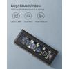 imageSONGMICS Watch Box 12Slot Watch Case with Large Glass Lid Removable Watch Pillows Watch Box Organizer Gift for Loved Ones Black Synthetic Leather Gray Lining UJWB12BKBlack  Gray