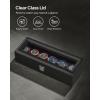 imageSONGMICS Watch Box 12Slot Watch Case with Large Glass Lid Removable Watch Pillows Watch Box Organizer Gift for Loved Ones Black Synthetic Leather Gray Lining UJWB12BKBlack  Wine Red