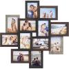 imageSONGMICS 4x6 Collage Picture Frames 12Pack Photo Collage Frame for Wall Decor Glass Front Assembly Required Rustic Brown URPF022X01Maroon Brown  Heather Greige  Ash Black