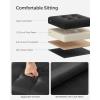 imageSONGMICS 118 Inches Small Folding Storage Ottoman Cube Storage Footrest Foot Rest Stool for Living Room Bedroom Dorm Dark Gray ULSF028G01Ink Black