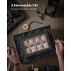 imageSONGMICS 12Slot Watch Box Watch Display Case with Large Glass Lid Removable Watch Pillows Velvet Lining Gift Idea Ebony Black UJOW120B01Ebony Black