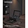 imageSONGMICS 12Slot Watch Box Watch Display Case with Large Glass Lid Removable Watch Pillows Velvet Lining Gift Idea Ebony Black UJOW120B01Ink Black