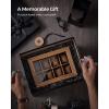 imageSONGMICS 12Slot Watch Box Watch Display Case with Large Glass Lid Removable Watch Pillows Velvet Lining Gift Idea Ebony Black UJOW120B01Rustic Walnut