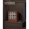 imageSONGMICS 12Slot Watch Box Watch Display Case with Window Solid Wood Veneer Velvet Lining Vertical Storage Space Saving Gift Idea Coffee Brown UJOW014K01Coffee Brown