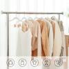 imageSONGMICS 24 Pack Pants Hangers 167 Inch Coat Hangers with Rose Gold Colored Movable Clips HeavyDuty NonSlip SpaceSaving for Pants Skirts Dresses Light Pink UCRF14PK24White
