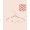 imageSONGMICS 30 Pack Pants Hangers 167 Inches Long Velvet Trousers Hangers with Adjustable Clips HeavyDuty NonSlip SpaceSaving for Pants Skirts Coats Dresses Tank Tops Black UCRF12B30Light Pink