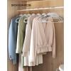 imageSONGMICS 50 Pack Coat Hangers HeavyDuty Plastic Suit Hangers SShaped Opening SpaceSaving 360 Swivel Hook 163 Inches Wide Light Gray and Dark Gray UCRP41G50Cloud White  Dark Gray