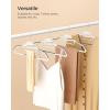 imageSONGMICS 50 Pack Coat Hangers HeavyDuty Plastic Suit Hangers SShaped Opening SpaceSaving 360 Swivel Hook 163 Inches Wide Light Gray and Dark Gray UCRP41G50Cloud White  Dark Gray