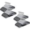 imageSONGMICS 50 Pack Coat Hangers HeavyDuty Plastic Suit Hangers SShaped Opening SpaceSaving 360 Swivel Hook 163 Inches Wide Light Gray and Dark Gray UCRP41G50Light Gray  Dark Gray