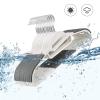 imageSONGMICS 50 Pack Coat Hangers HeavyDuty Plastic Suit Hangers SShaped Opening SpaceSaving 360 Swivel Hook 163 Inches Wide Light Gray and Dark Gray UCRP41G50Cloud White  Dark Gray