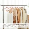 imageSONGMICS 50 Velvet Coat Hangers Bundle with 24 Pants Hangers Rose Gold Hooks SpaceSaving Closet Organizers for Pants Skirts Dresses Jackets Light Pink UCRF21PK50 and UCRF14PK24
