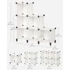 imageSONGMICS 6 Cube Storage Organizer DIY Closet Shelf Plastic Clothes Organizer Modular Bookcase 118 x 118 x 118 Inch Cubes with Feet and Rubber Mallet White ULPC06WCream White