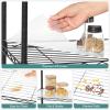 imageSONGMICS 6Tier Storage Shelves Wire Shelving Unit Kitchen Metal Shelves Storage Rack with Adjustable Shelves Shelf Liners 8 Hooks for Garage 138 x 354 x 697 Inches Black ULGR096B01Black
