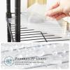 imageSONGMICS 6Tier Storage Shelves Wire Shelving Unit Kitchen Metal Shelves Storage Rack with Adjustable Shelves Shelf Liners 8 Hooks for Garage 138 x 354 x 697 Inches Black ULGR096B01Black