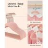 imageSONGMICS Baby Kids Hangers 50 Pack for Closet 118 x 81 Inches Rose Gold 360 Swivel Hooks SpaceSaving Clothes Velvet Hangers for Nursery NonSlip Jelly Pink UCRF027P01Jelly Pink