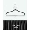 imageSONGMICS Clothes Hangers Pack of 50 Plastic Coat Hangers SpaceSaving Light Gray and Dark Gray UCRF50GBlack